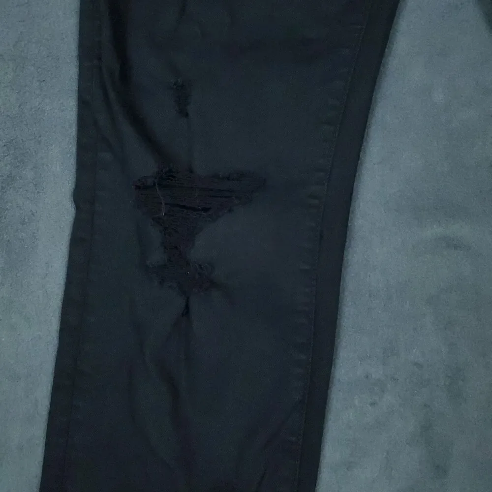 American Eagle Jeans Mens 32x34 Black Airflex+ Distressed Stretch Skinny Pants